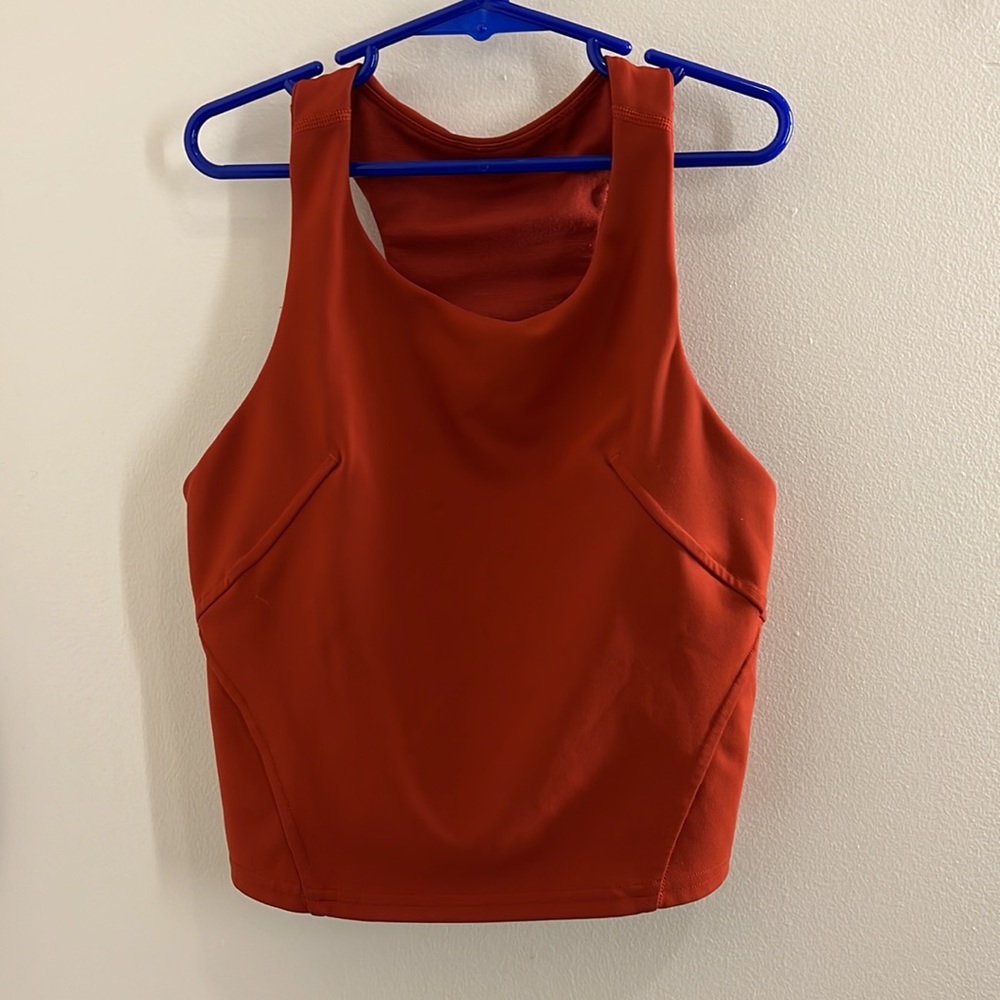Lululemon Invigorate Training Tank Top Aztec Brick Size 6